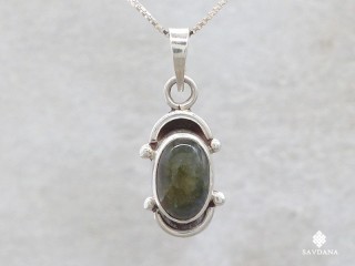 PA634 Pendentif Argent Massif Labradorite