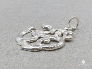 PA529 Pendentif Argent Massif Om
