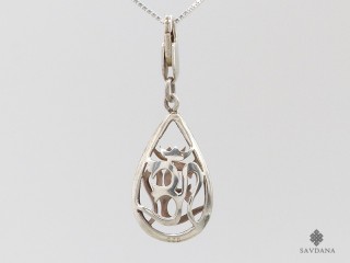PA532 Pendentif Argent Massif Om