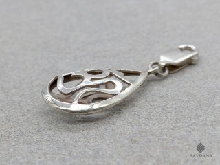 PA532 Pendentif Argent Massif Om