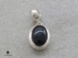 PA534 Pendentif Argent Massif Onyx