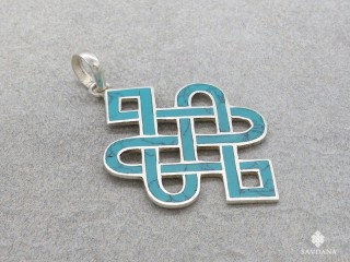 PA544 Pendentif Argent Massif Noeud sans Fin