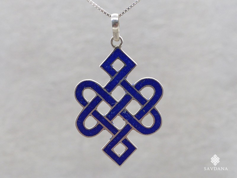 PA545 Pendentif Argent Massif Noeud sans Fin