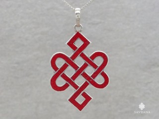 PA546 Pendentif Argent Massif Noeud sans Fin
