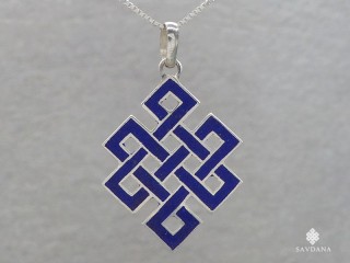 PA549 Pendentif Argent Massif Noeud sans Fin