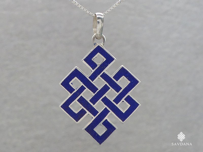 PA549 Pendentif Argent Massif Noeud sans Fin