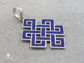 PA549 Pendentif Argent Massif Noeud sans Fin