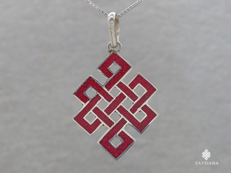 PA550 Pendentif Argent Massif Noeud sans Fin