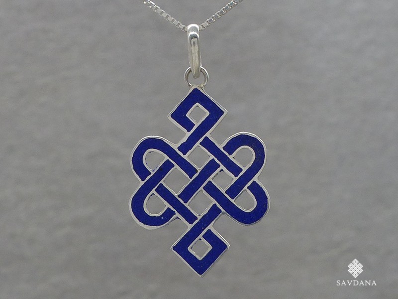 PA554 Pendentif Argent Massif Noeud sans Fin