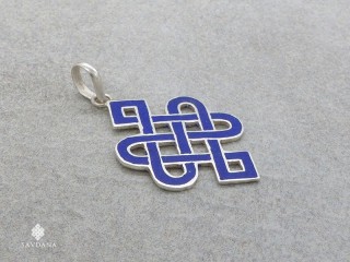 PA554 Pendentif Argent Massif Noeud sans Fin