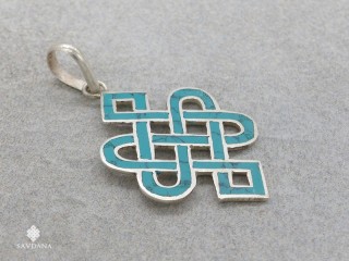 PA555 Pendentif Argent Massif Noeud sans Fin