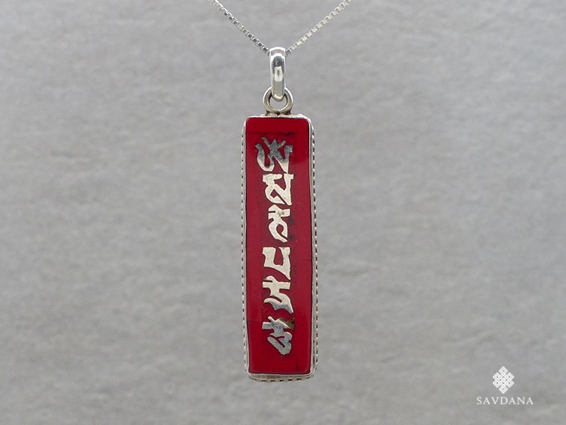 PA453 Pendentif Argent Massif Mantra