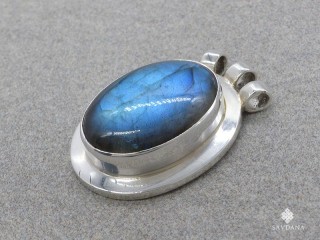PA460 Pendentif Argent Massif Labradorite