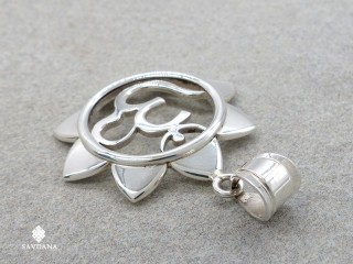PA470 Pendentif Argent Massif Om
