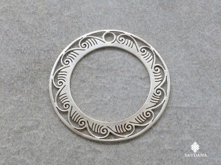 PA367 Pendentif Tibétain Argent Massif
