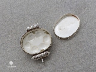 PA430 Pendentif Amulette Ghau Argent Massif Mantra