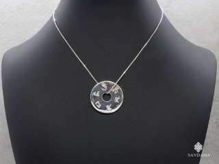 PA434 Pendentif Argent Massif Mantra