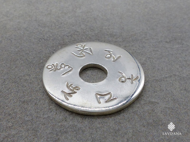 PA434 Pendentif Argent Massif Mantra