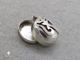 PA439 Pendentif Amulette Ghau Argent Massif Om