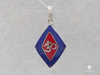 PA299 Pendentif Argent Massif Om