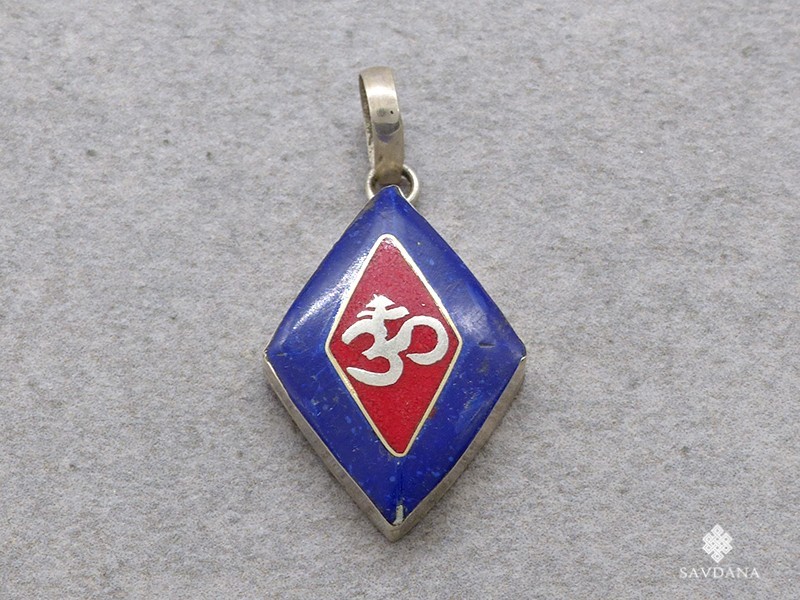 PA299 Pendentif Argent Massif Om