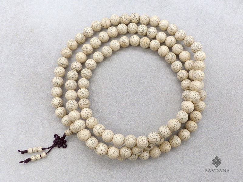 Mala107 Mala de Prières Tibétain Graines de Lotus 10 mm