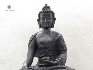 St45 Statue Bouddha Dragon