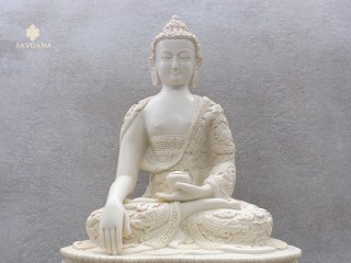 St73 Statue Bouddha Dragon