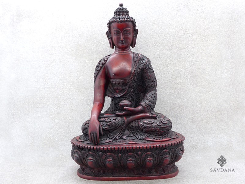 St74 Statue Bouddha Dragon