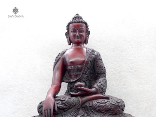 St74 Statue Bouddha Dragon