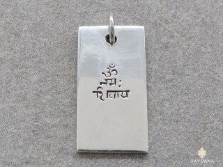 PA635 Pendentif Argent Massif Mantra Om Namah Shivaya