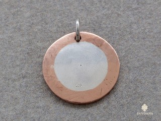 PA308 Pendentif Argent Massif Om
