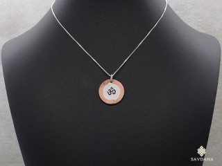PA308 Pendentif Argent Massif Om