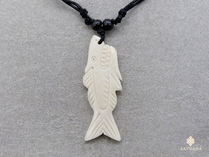 CD207 Collier Tibétain Poisson