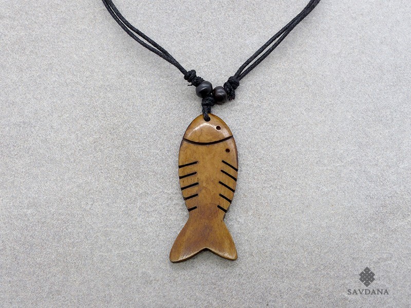 CD207 Collier Tibétain Poisson