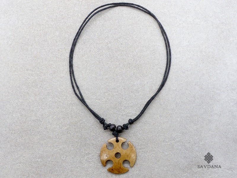 Collier Style Tibétain En Verre Coloré Turquoise - Argent Tibétain - Neuf Sans Emballage