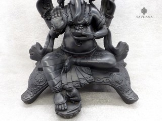 St44 Statue Ganesh Signes Auspicieux du Bouddhisme Astamangala