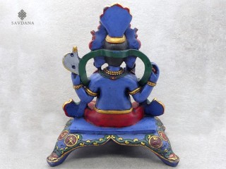 St59 Statue Ganesh Signes Auspicieux du Bouddhisme Astamangala
