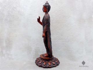 St19 Statue Bouddha, Astamangala, Signes Auspicieux du bouddhisme