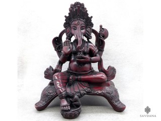 St57 Statue Ganesh Signes Auspicieux du Bouddhisme Astamangala