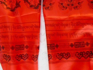 K02 Khata Tibétaine Mantra Astamangala