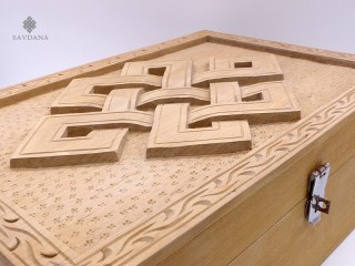 CTT42 Coffret Tibétain Noeud Sans Fin