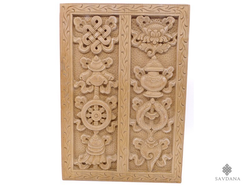 CTT46 Coffret Tibétain Signes Auspicieux du Bouddhisme