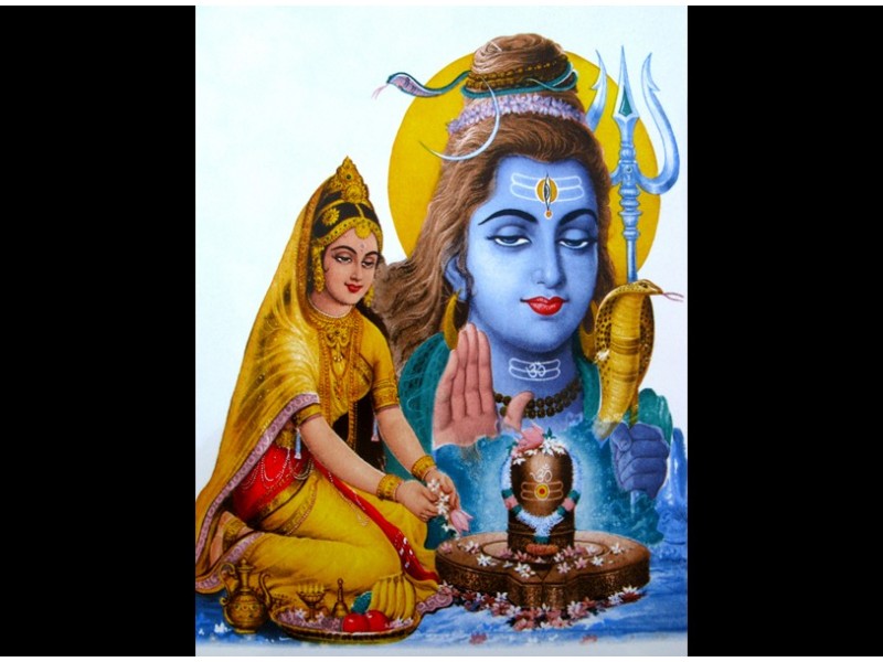 F01 Faïence Shiva et Parvati
