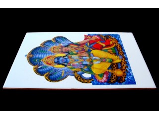 F01 Faïence Shiva et Parvati