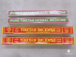 Ens25 Lot de 4 Boites d'Encens Tibétain