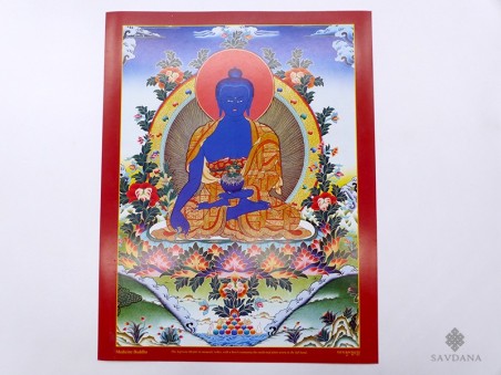 AF61 Affiche Tibétaine Bouddha