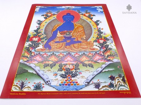 AF61 Affiche Tibétaine Bouddha