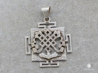 PA618 Pendentif Argent Massif Mandala