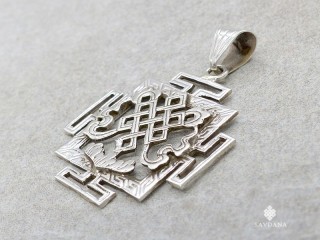 PA618 Pendentif Argent Massif Mandala